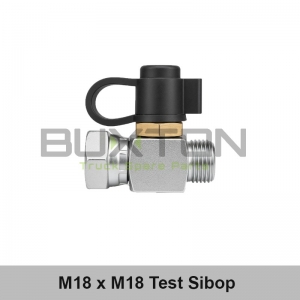 M18 x M18 T-Type Test Valve With Nut 055.188